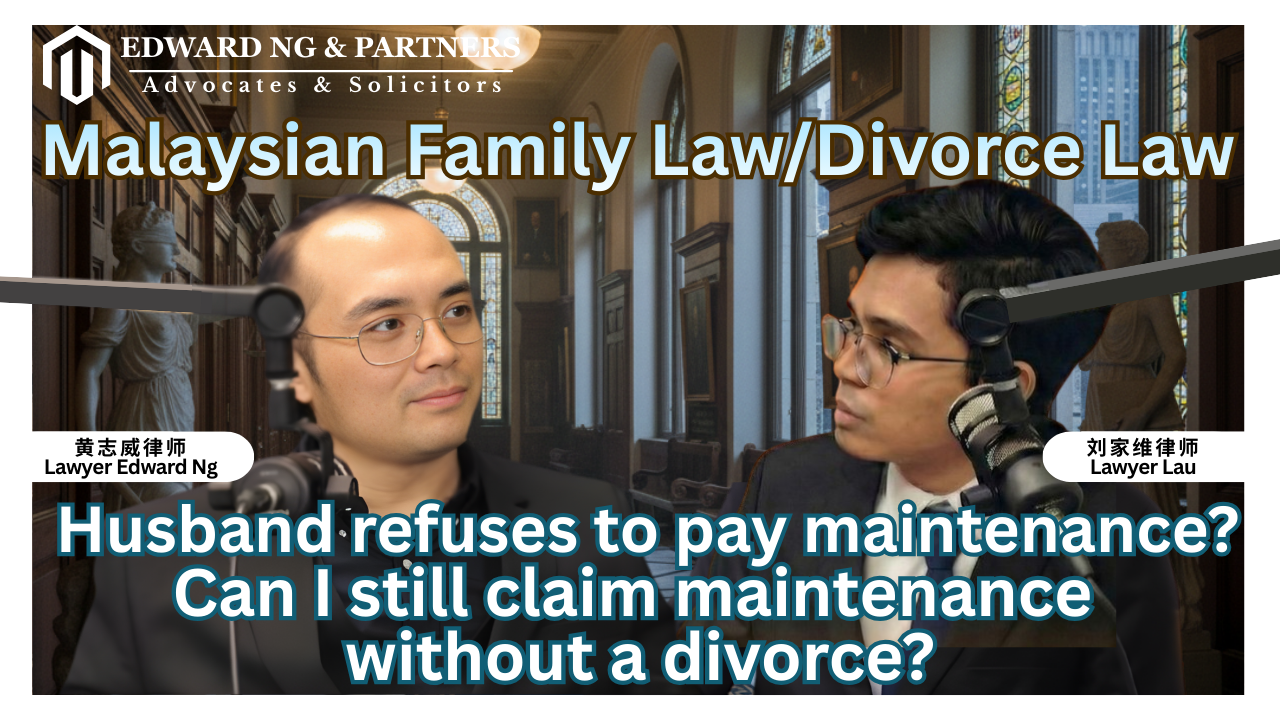 Husband refuses to pay maintenance? Can I still claim maintenance without a divorce?