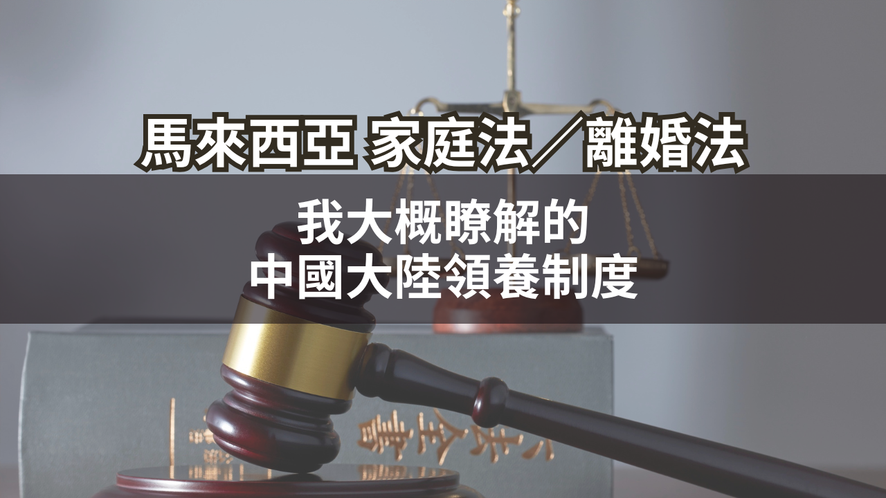 我自己大概了解的中國大陸領養制度
