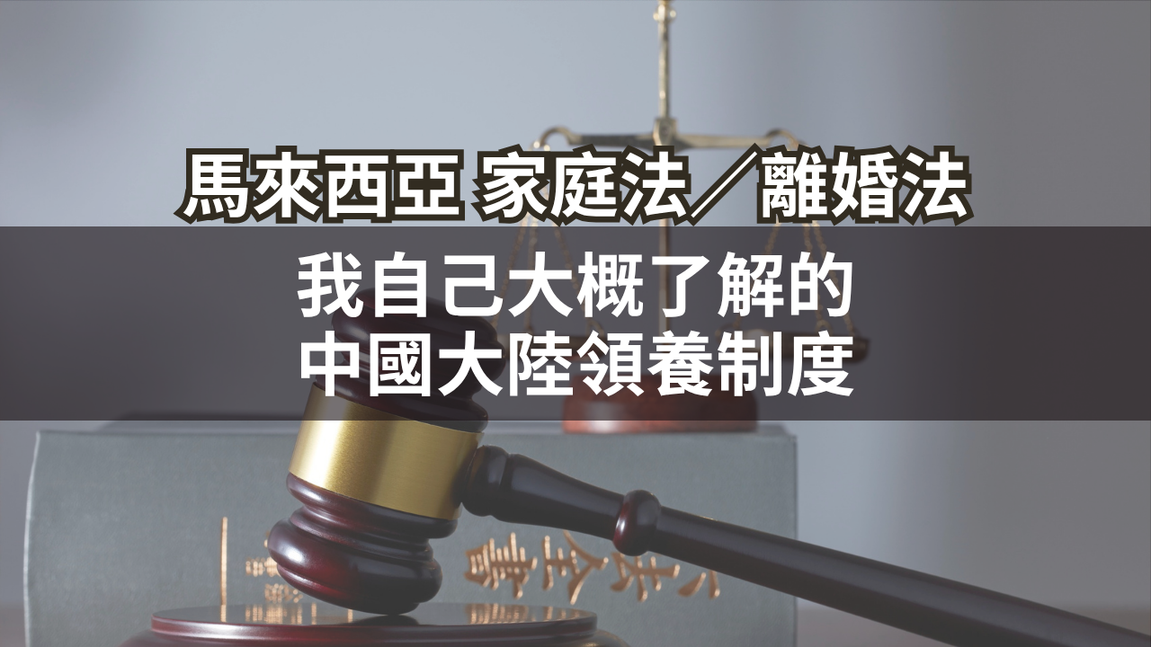 我自己大概了解的中國大陸領養制度