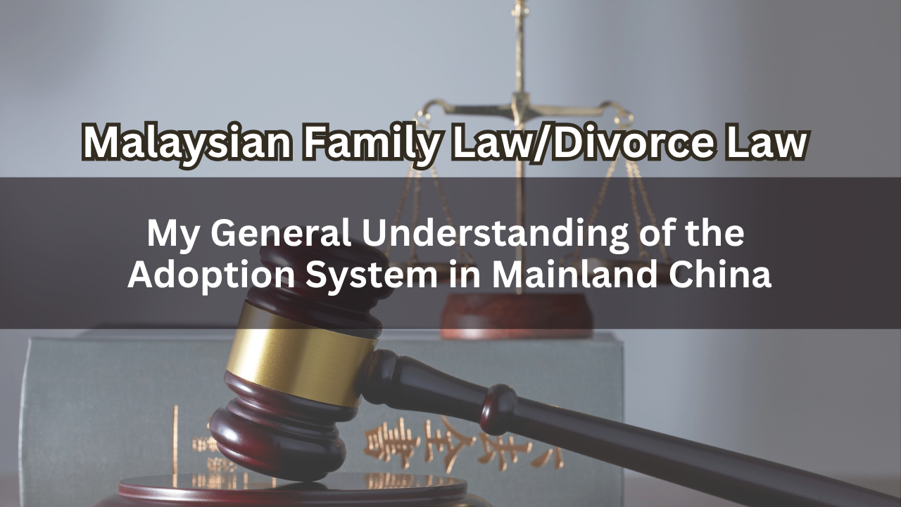 My General Understanding of the Adoption System in Mainland China