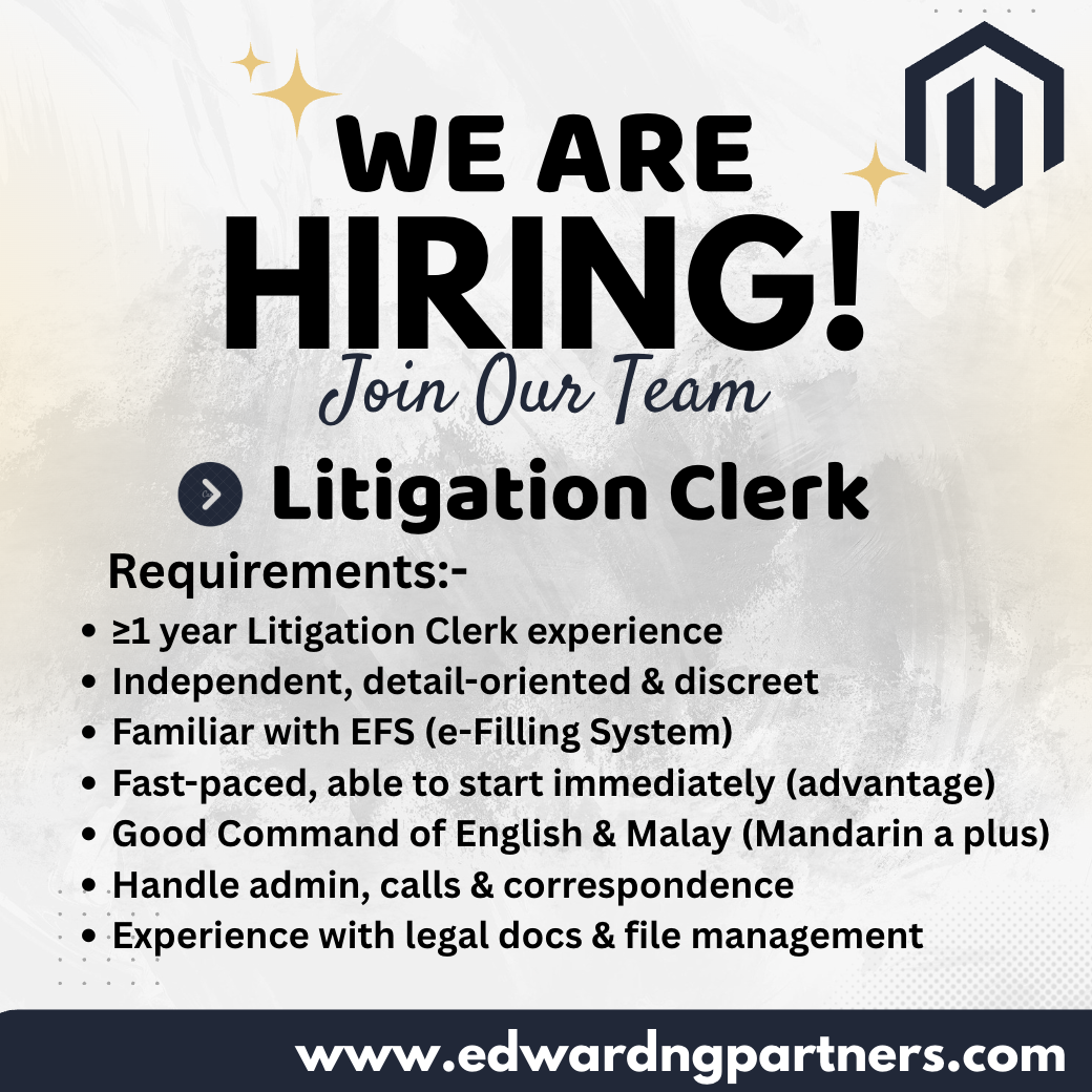 Litigation Clerk Vacancy