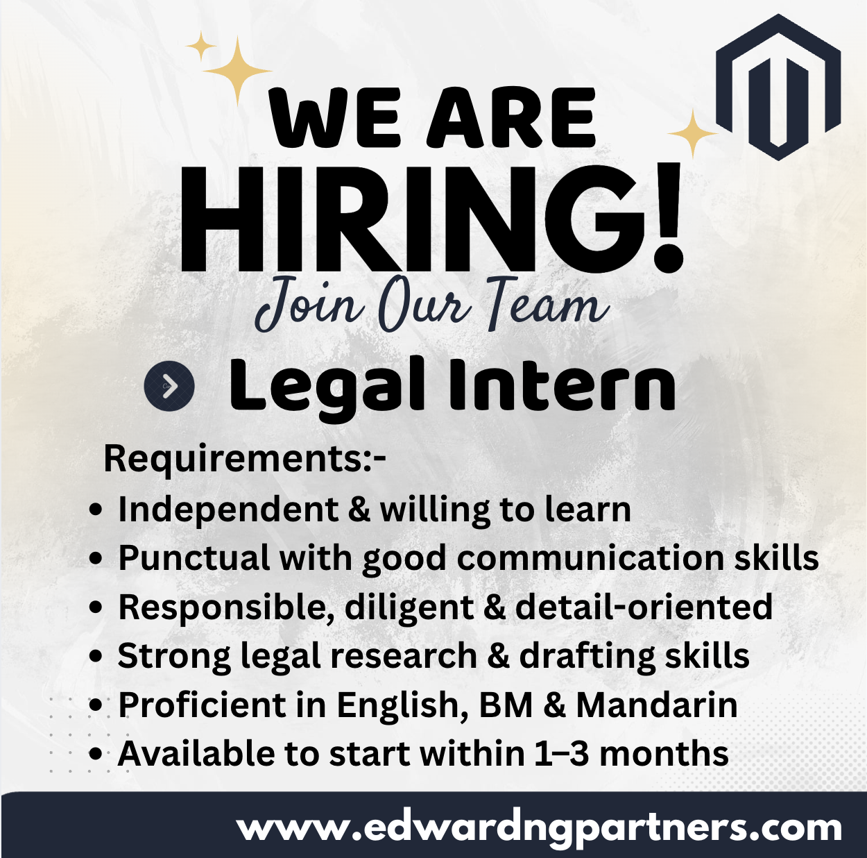 Legal Intern Vacancy