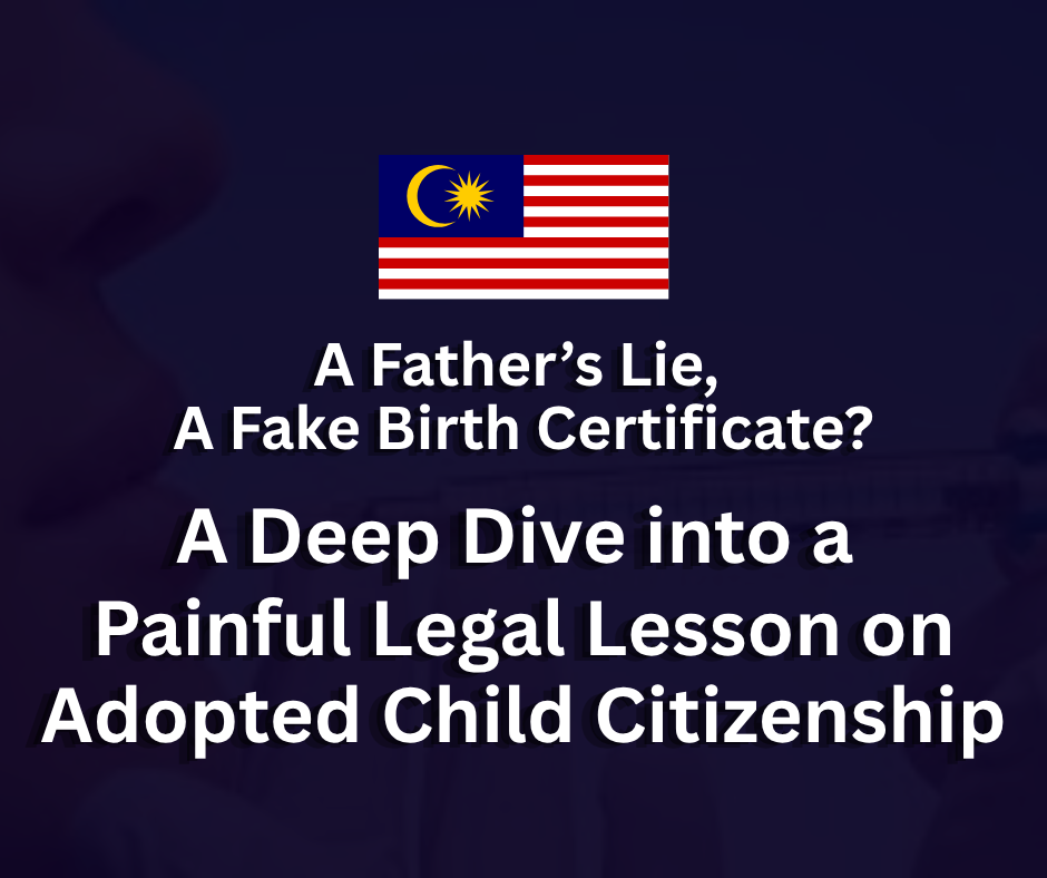 A Father’s Lie,A Fake Birth Certificate?A Deep Dive into a Painful Legal Lesson on Adopted Child Citizenship