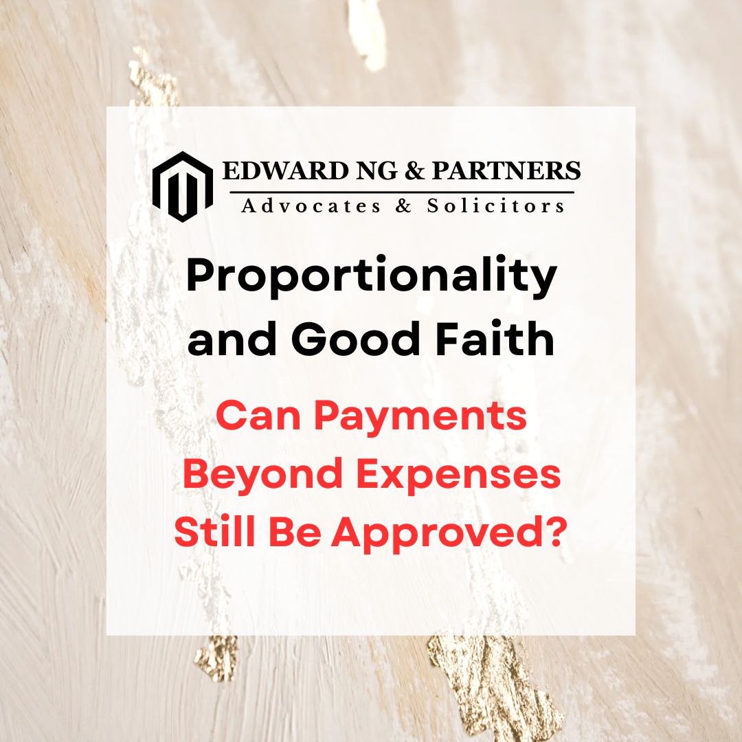 PROPORTIONALITY AND GOOD FAITH