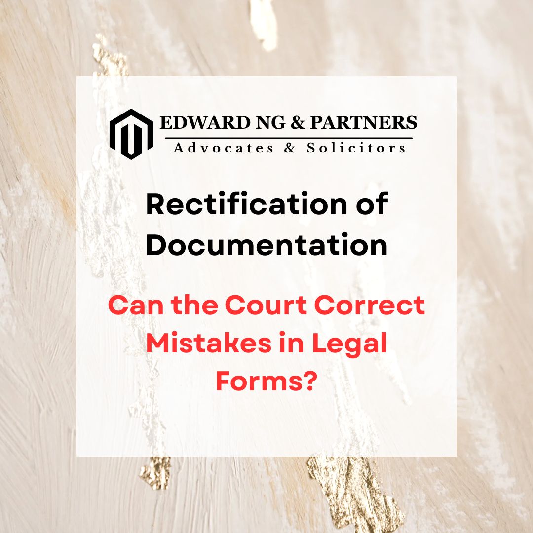 RECTIFICATION OF DOCUMENTATION