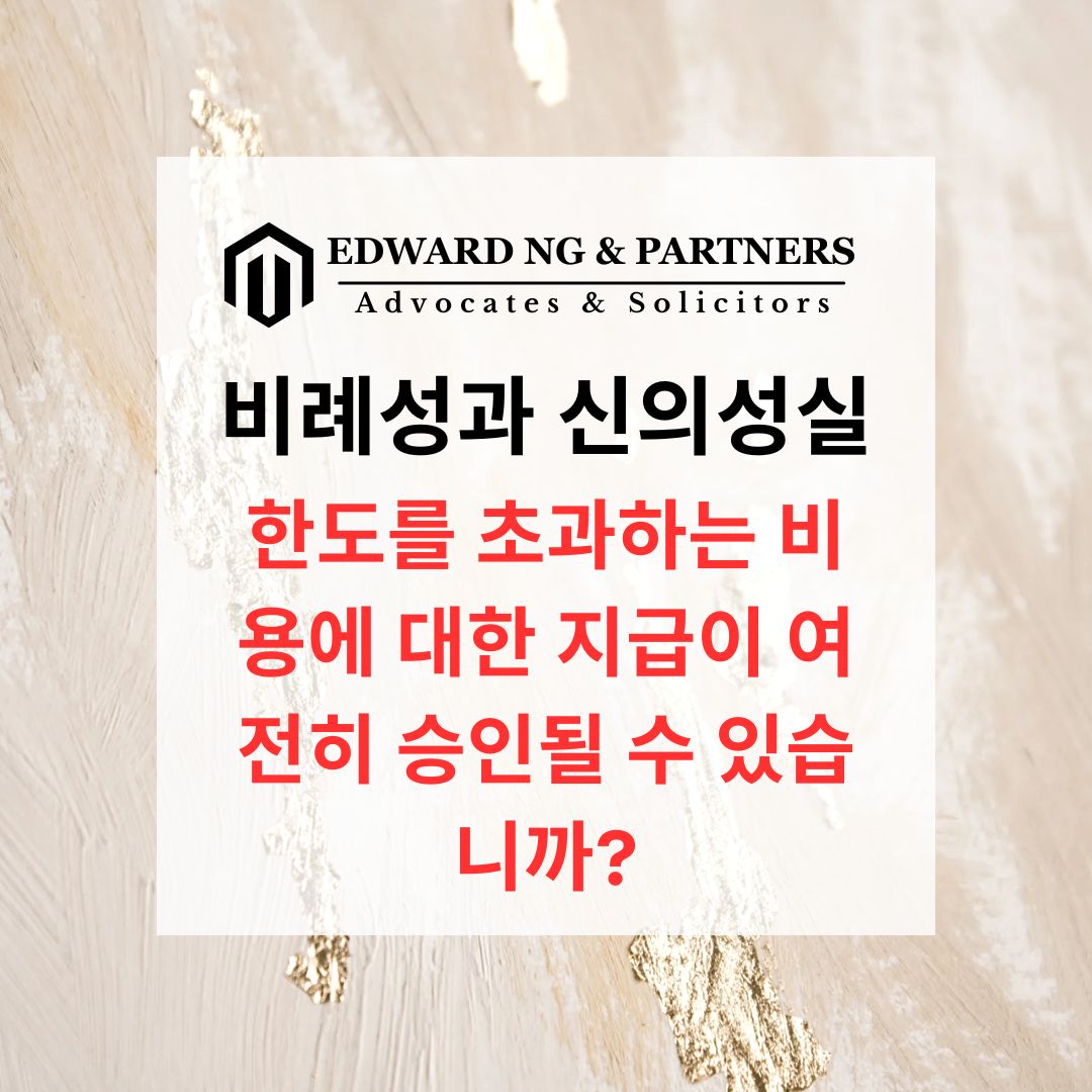 비례성 원칙과 신의성실의 원칙 (영국 판례)