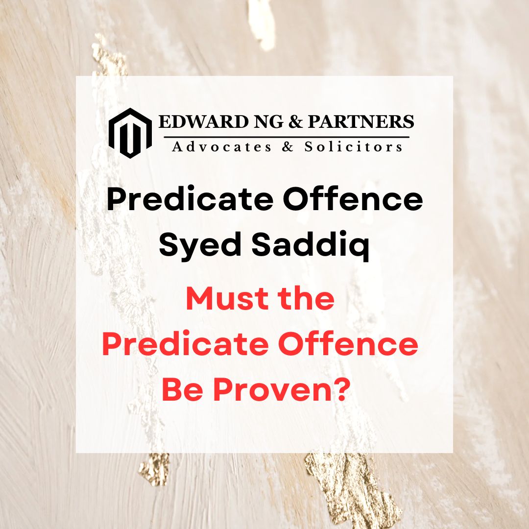 Predicate Offence Syed Saddiq