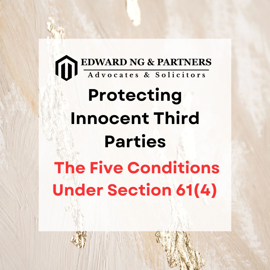 Innocent Third Parties Section 61