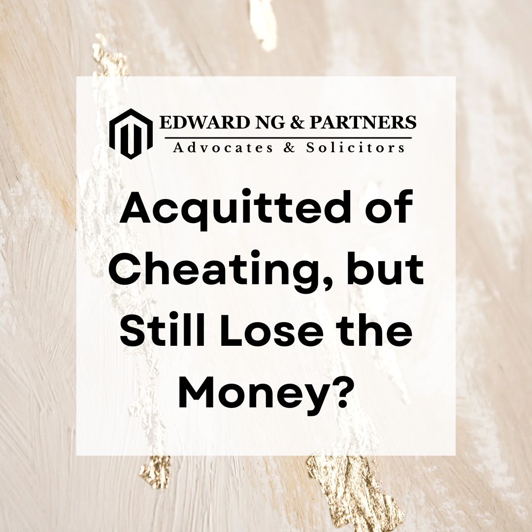 Acquitted of Cheating, but Still Lose the Money?