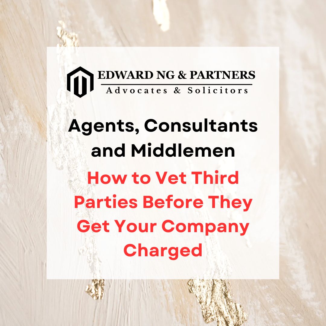Agents, Consultants and Middlemen: How to Vet Third Parties Before They Get Your Company Charged